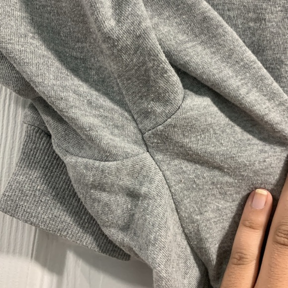 Floral Embroidered Gray Sweatshirt - Picture 9 of 10